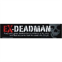 6pk -Ex-Deadman Magnetic 13 inches x 3 inches H Mylar (Pack of 6)