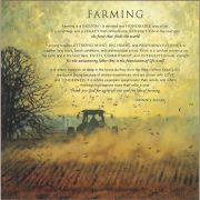 Farming-Farming is a Passion By Bonnie Mohr Wall Plaque 18x18