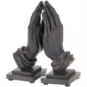 Figure Resin Bookends 9 Inch Praying Hands