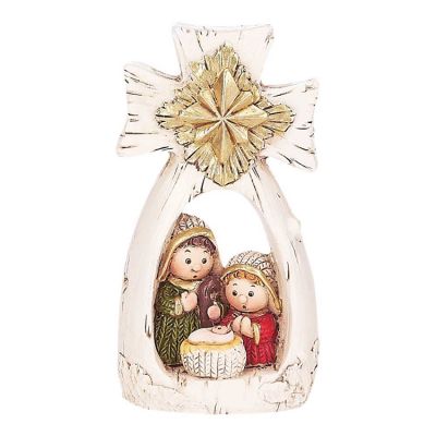 Figurine 1 Pc Cross W/Holy Family - 3 1/2 inch High (Pack of 12) - 603799210812 - CHFIG-2234