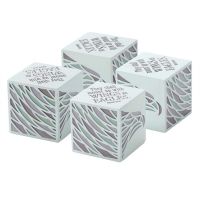 Figurine Cube Resin 2.25x2.25x2.25 Wings as Eagles (Pack of 3)