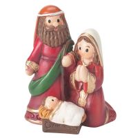 Figurine Resin 2" Holy Family (Pack of 12)