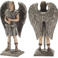 Figurine Resin 8in Angel Michael Pack of 2