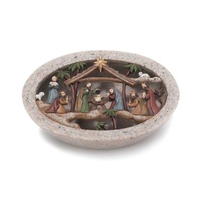 Figurine Resin Lighted Stone Creche (Pack of 2) - 603799437370 - CHCMG-275
