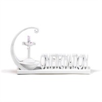Figurine Resin White Confirmation/cross