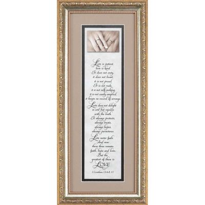 Frame Art 8x18 Greatest of These Is Love 1 Corinthians 13:13 - 603799419550 - 20G-616-870
