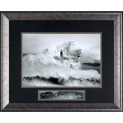Framed Art Cantabria Lighthouse-Lord is a Strong Tower - 603799580212 - 28S-1924-1105