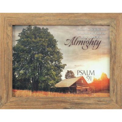 Framed Art In the Shadow of the Almighty Psalm 91 - 603799585002 - 62BW-1612-102