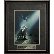 Framed Art Not Alone Soldier Kneeling and Praying