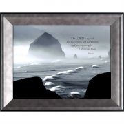 Framed Art The Lord is My Rock- Ocean Rocky Point