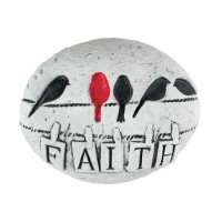 3pk -Garden/Rock Decor Birds - Faith (Pack of 3) 3pk -Garden/Rock Decor Birds - Faith (Pack of 3)