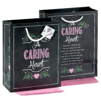 6pk -Gift Bags Medium A Caring Heart Pack of 6