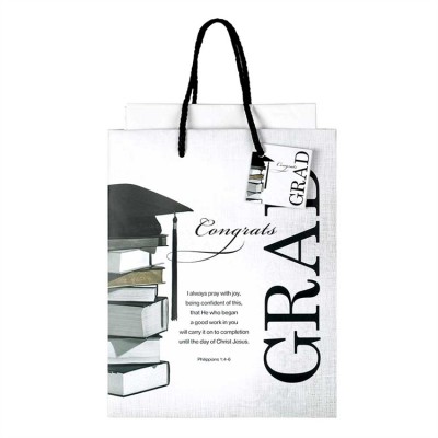 Gift Bags Medium Congrats Grad Pack of 6 - 603799538688 - GB-4003