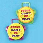 12pk -Hand Bell Jesus Can't Be Beat Children Toy (Pack of 12) 12pk -Hand Bell Jesus Can't Be Beat Children Toy (Pack of 12)