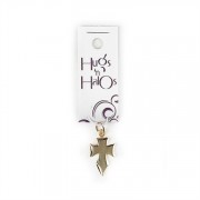 Hugs N Halos Charm Gold Plated Flare Cross