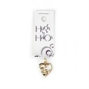 Hugs N Halos Charm Gold Plated Mother/Child Heart