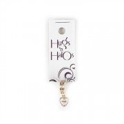 Hugs N Halos Charm Gold Plated Open Heart/Cross