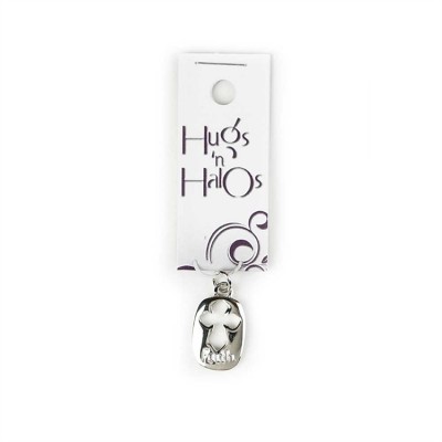 Hugs N Halos Charm Silver Plated Cross/Faith Disc - 714611142157 - 35-5147
