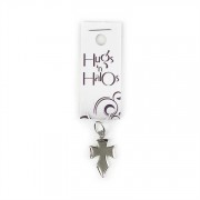 Hugs N Halos Charm Silver Plated Flare Cross