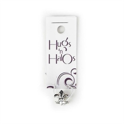 Hugs N Halos Charm Silver Plated Fleur De Lis - 714611142676 - 35-5101