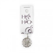Hugs N Halos Charm Silver Plated Love Disc