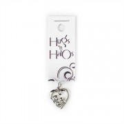 Hugs N Halos Charm Silver Plated Mother/Child Heart