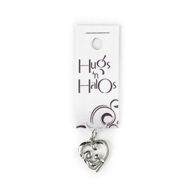 Hugs N Halos Charm Silver Plated Mother/Child Heart - 714611142133 - 35-5145