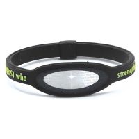 Ipower Silicone Bracelet Medium Black I Can Pack of 4