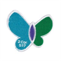 6pk -Iron On Embroidery/Patch Butterfly Pack of 6
