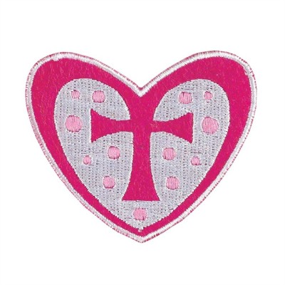 Iron On Embroidery/Patches Heart Pack of 6 - 603799575744 - IRON-ON-206