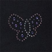 Iron On Rhinestones Butterfly Pack of 6