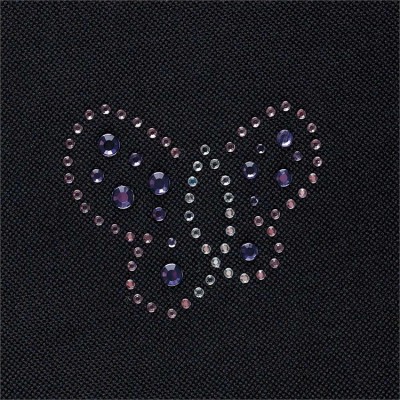 Iron On Rhinestones Butterfly Pack of 6 - 603799575621 - IRON-ON-100