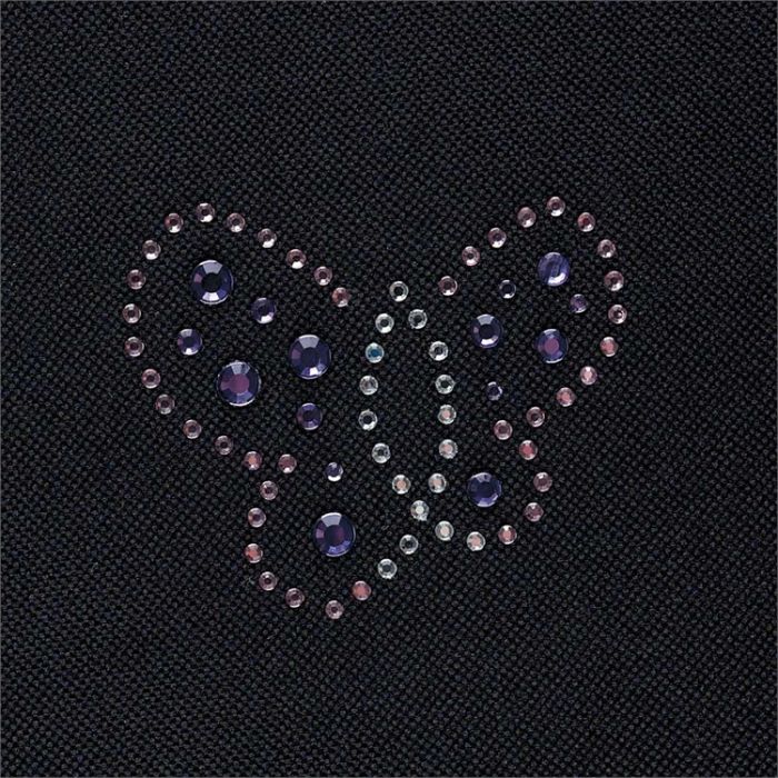 Small Accessories : Iron On Rhinestones Butterfly Pack of 6