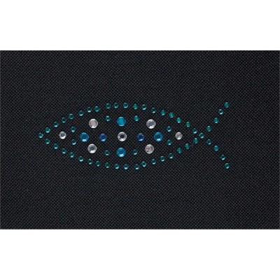Iron On Rhinestones Fish Pack of 6 - 603799575645 - IRON-ON-102