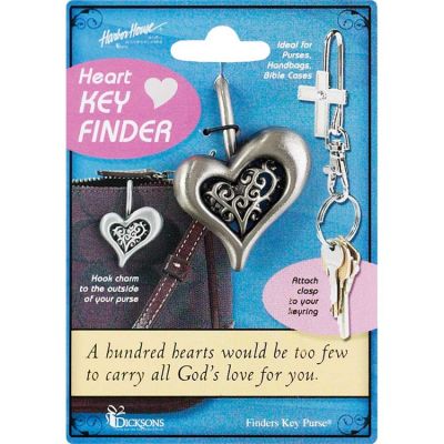 Key Keeper Metal Heart Filigree (Pack of 3) - 603799491952 - KK-100