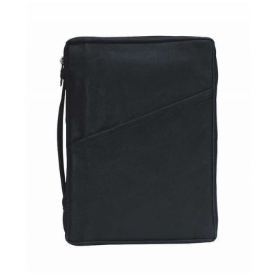 Large Black Leather Bible Cover - 603799453448 - BCL-200