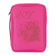 Large Vinyl Pink Bible Cover J.O.Y.