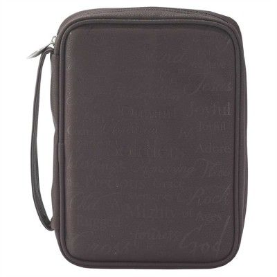 Large Vinyl Praise Hymns Brown Bible Cover - 603799550420 - BCV-279