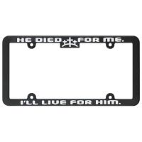 License Plate Frame He Died For Me Pack Of 3