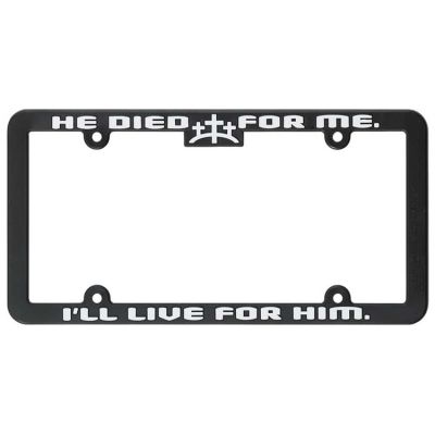 License Plate Frame He Died For Me Pack Of 3 - 603799257718 - LF-7002