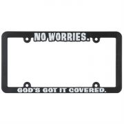 License Plate Frame No Worries Pack Of 3