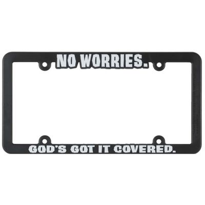 License Plate Frame No Worries Pack Of 3 - 603799278874 - LF-7071