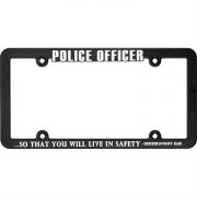 Plastic License Plate Frame Police (pack Of 3)