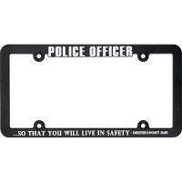 License Plate Frame Police Pack Of 3