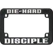 License Plate Frame Pvc Die-hard Disciple (pack Of 3)