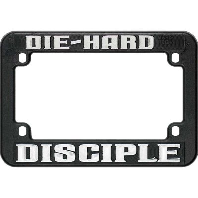 License Plate Frame Pvc Die-hard Disciple (pack Of 3) - 603799442565 - LF-6013