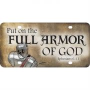 License Plate Plastic Full Armor Of God Pack of 6