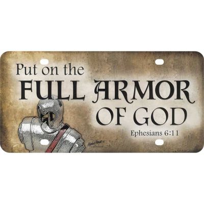 License Plate Plastic Full Armor Of God Pack of 6 - 603799519458 - LP-179