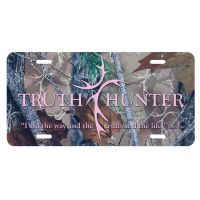 License Plate Truth Hunter Pink Camo Pack of 3