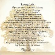 Living Life-Life Is Not A Race By Bonnie Mohr, Wall Plaque 18x18